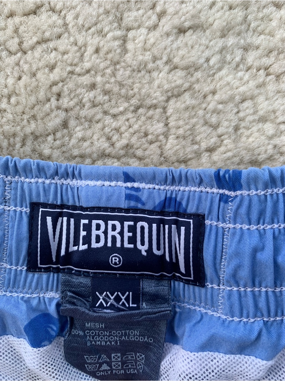 Vilebrequin Men's Size Triple Extra Large XXXL Blue Turtle Resort Swim Trunks - Picture 3 of 11